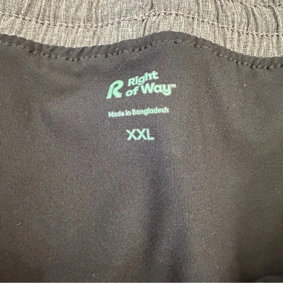 R.O.W Right of Way Men's Gray Athletic Zippered Pocket Shorts Size XXL GUC - Picture 4 of 9